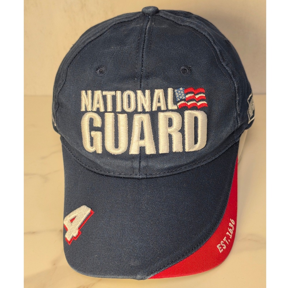 Magnum National Guard Panther Racing IndyCar Hat Navy Blue Adjustable Cap 4